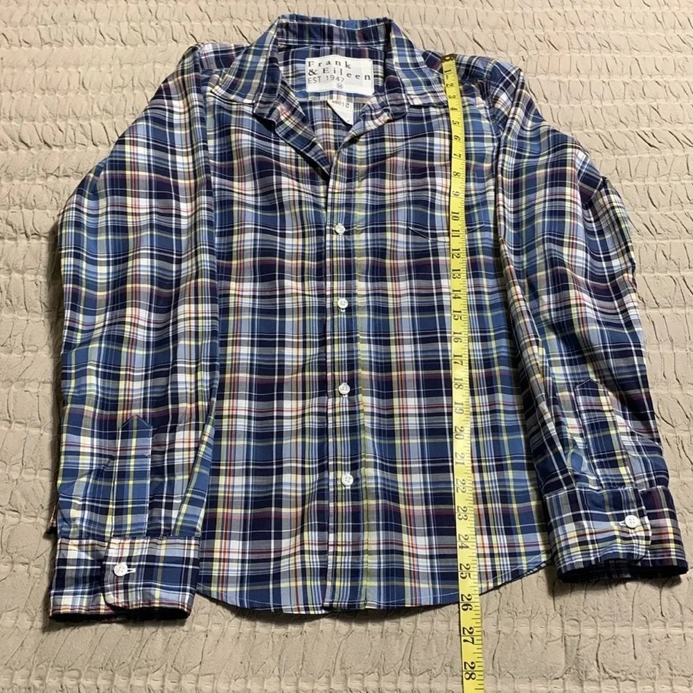 Frank & Eileen Barry Women’s Tailored Fit Plaid Medium Button-Up Shirt Western